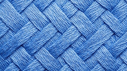 Poster - A detailed woven texture in various shades of blue, showcasing intricate patterns and craftsmanship, Denim Texture woven seamless.