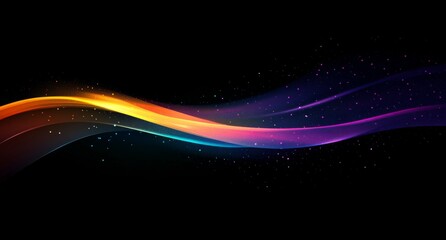Wall Mural - abstract rainbow-colored, glowing lights background