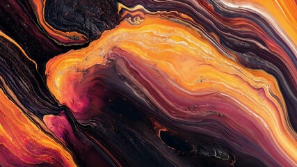 Poster - Vibrant Abstract Background with Swirling Shades of Orange, Red, Purple, and Black, Perfect for Artistic and Modern Designs in Digital or Print Media