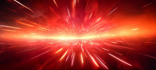 Wall Mural - flash red lights speed spark explosion. generative video ai technology.