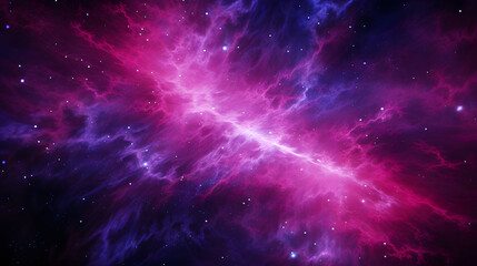 Poster - Artistic representation of a nebula illustrating cosmic formation and colorful gases in the context of primordial nucleosynthesis and space.