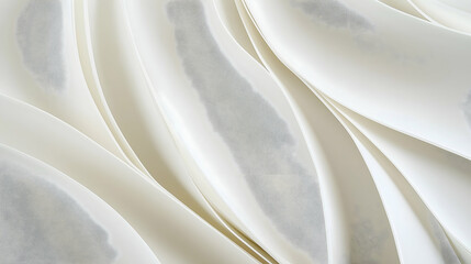 Aufkleber - A textured abstract design featuring smooth, flowing lines and subtle patterns in light shades of white and gray.