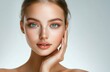 © Kai - Beauty skincare ad with woman showing clear