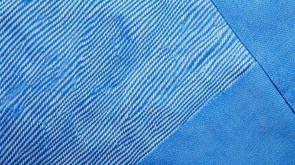 Poster - A close-up view of textured blue fabric, showcasing various woven patterns and shades, creating a visually appealing design, Denim Texture woven seamless.