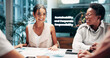 © KayExam/peopleimages.com - Smile, business and people at meeting in office for planning, environment training and sustainability program. Staff, presentation and corporate responsibility, solution and feedback for eco friendly