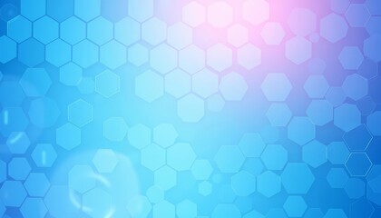 Poster - Abstract light blue hexagon pattern background, medical technology texture, pattern, technology