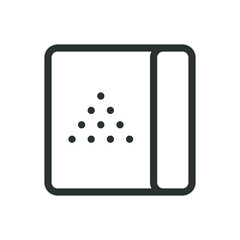 Poster - agro perlite package line icon, vermiculite bag vector symbol with editable stroke
