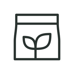 Aufkleber - mineral fertilizers line icon, organic fertilizer vector symbol with editable stroke