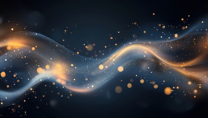 Wall Mural - Abstract glittery background with glowing stars and bokeh lights, in pastel colors.