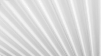 Poster - Pristine white surface featuring converging linear patterns radiating outward, creating sleek geometric design perfect for minimalist backgrounds