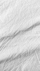 Poster - Crumpled white fabric revealing intricate folds, creating textured surface with soft shadows and dynamic lines, ideal for minimalist design backgrounds