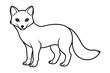© Abu - Arctic Fox One-Line Drawing
