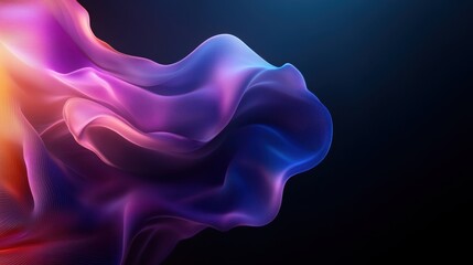Poster - This striking image showcases bold abstract colors and forms intertwining, evoking powerful emotions and a sense of creativity in contemporary art. An arresting visual experience.