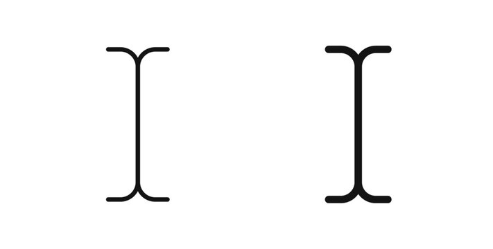 Cursor text icons set for website design