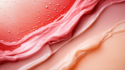 Poster - This abstract image features layers of colorful paints with beautiful textures, representing creativity and artistic expression through vibrant visuals in an engaging way.
