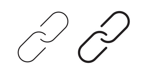 Link icons in black fill and line style