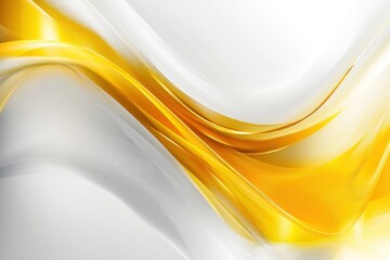 Aufkleber - Abstract golden and white waves creating a fluid background