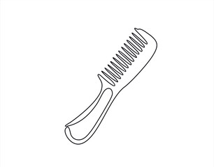 Poster - Comb Continuous Line Icon