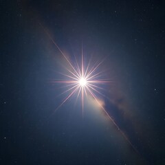 abstract background with stars and light