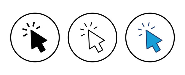 Poster - click icon vector. pointer arrow icon. cursor icon vector