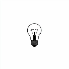 Poster - The symbol of the light bulb icon is associated with modern ideas, creativity, and solutions