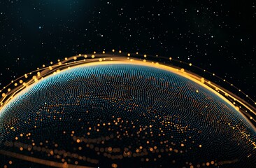 Poster - The key concepts include digital background, tech processes, neural networks, stock, data transfer and encryption, digital archives, sound and graphic presentations