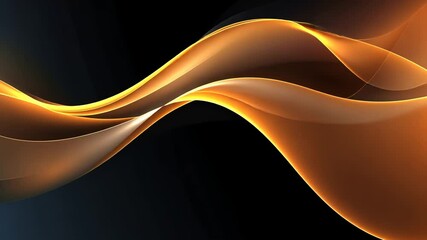 Poster - Abstract glowing waves