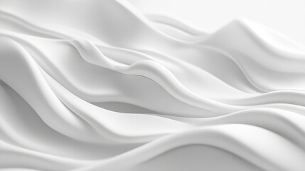 Poster - Gentle white wave ripples across a smooth surface, giving a tranquil and dreamy effect.