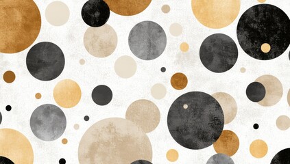 Poster - the creative concept of a graphic design studio is depicted through abstract colorful circles in a d