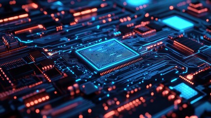 Advanced Circuit Board with Central Processor