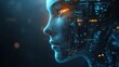 © Futureaz - Robot face merging with AI circuits