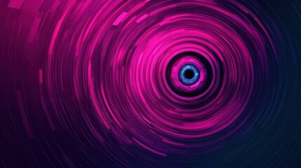 Fototapete - Mesmerizing illustration of a purple and blue vortex creating a hypnotic effect evoking depth and cosmic wonder