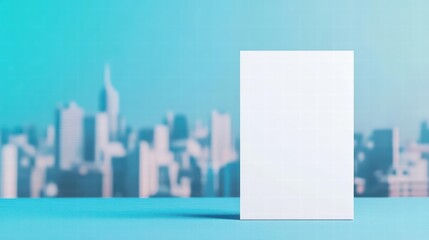 Aufkleber - Stunning city skyline view featuring tall buildings against a clear blue sky capturing urban life and architecture
