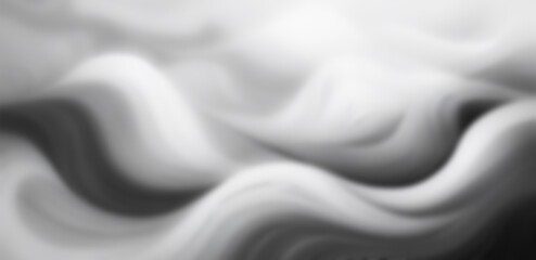 Poster - Abstract black and white smoke creating a mysterious and elegant atmosphere