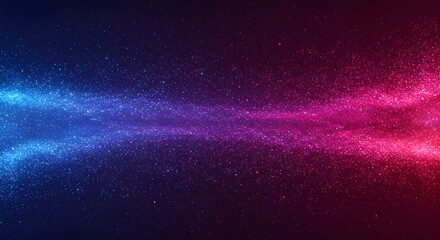 Poster - Entangled cosmic energies: A nebula of vibrant particles swirling intensely