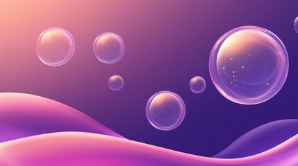 Abstract technology background with floating holographic computer interface elements.