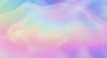 Poster - Pastel Gradient Blend Subtle Curves for Abstract Background Design