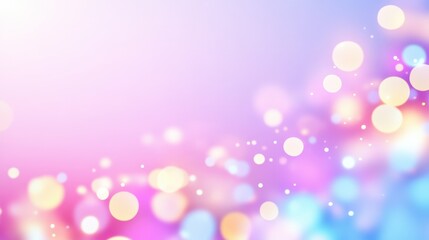 Poster - A vibrant, dreamy background with soft pastel colors and glowing circles, creating a whimsical and ethereal atmosphere.
