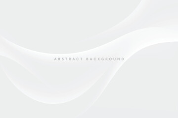 Wall Mural - abstract grey background poster with dynamic waves. technology network vector illustration.