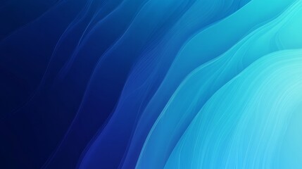 Poster - Abstract deep blue sea gradient background, seamlessly transitioning into a lighter aquamarine shade, evoking ocean depth and tranquility. No horizon or land