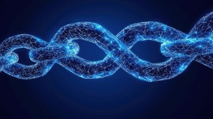 Poster - Intricate dna molecule structure highlighting the connection between genetic data and blockchain security solutions