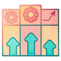 Poster - A modern holographic business plan showcasing futuristic vision and innovation.