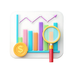Poster - Financial analysis, data research, business growth.