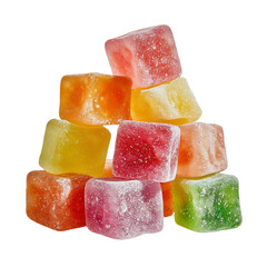Poster - Generative Ai has produced an image of gummy candies isolated on a transparent background