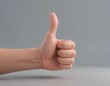 © GL - Hand Gesture Giving a Thumbs Up Signal for Agreement and Approval