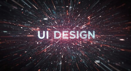 UI Design - Digital Convergence: A dynamic visual representation of 