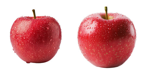 Leinwandbilder - Stock has been used to create an image of a single red apple isolated on a transparent background