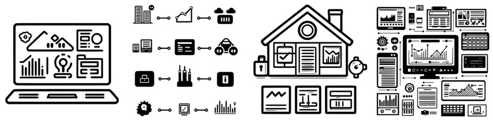 Poster - data analytics dashboard showcasing various metrics and statistics for business insights