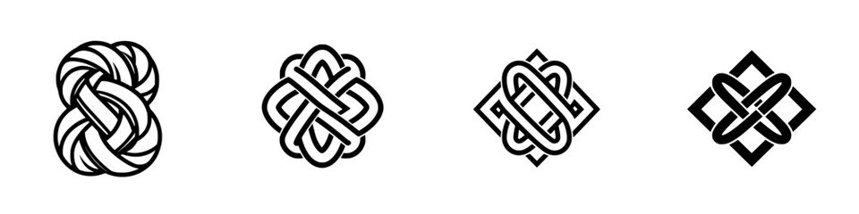 Poster - artistic representation of traditional knot designs showcasing intricate patterns and historical sig