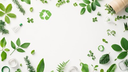 Poster - Showcasing bioeconomy through minimalist design virtual space graphic art digital environment innovative viewpoint